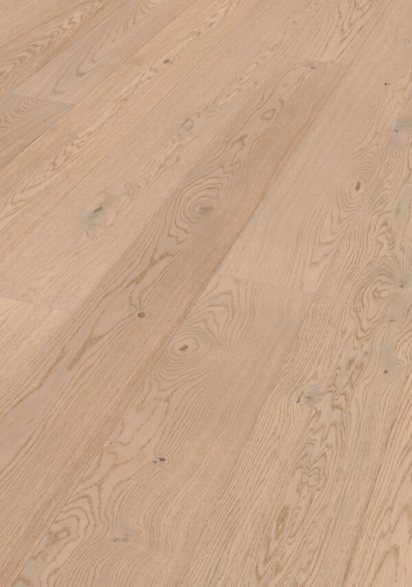 Meister Lindura houten vloer HD 400 205 mm Eik levendig crèmewit 8937